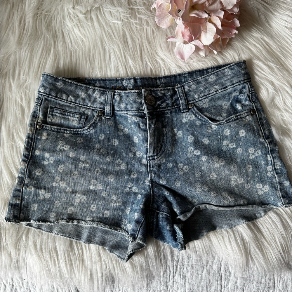 Floral Denim Women's Shorts